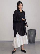 Loose Cropped Light Long Shirt